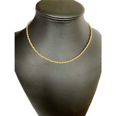 Gold Tone Rope Chain - image 1