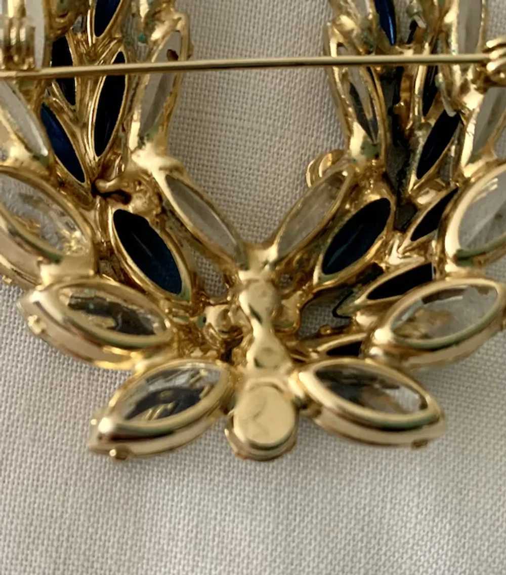 Stunning Juliana Wreath Shaped Brooch with Ear Cl… - image 5