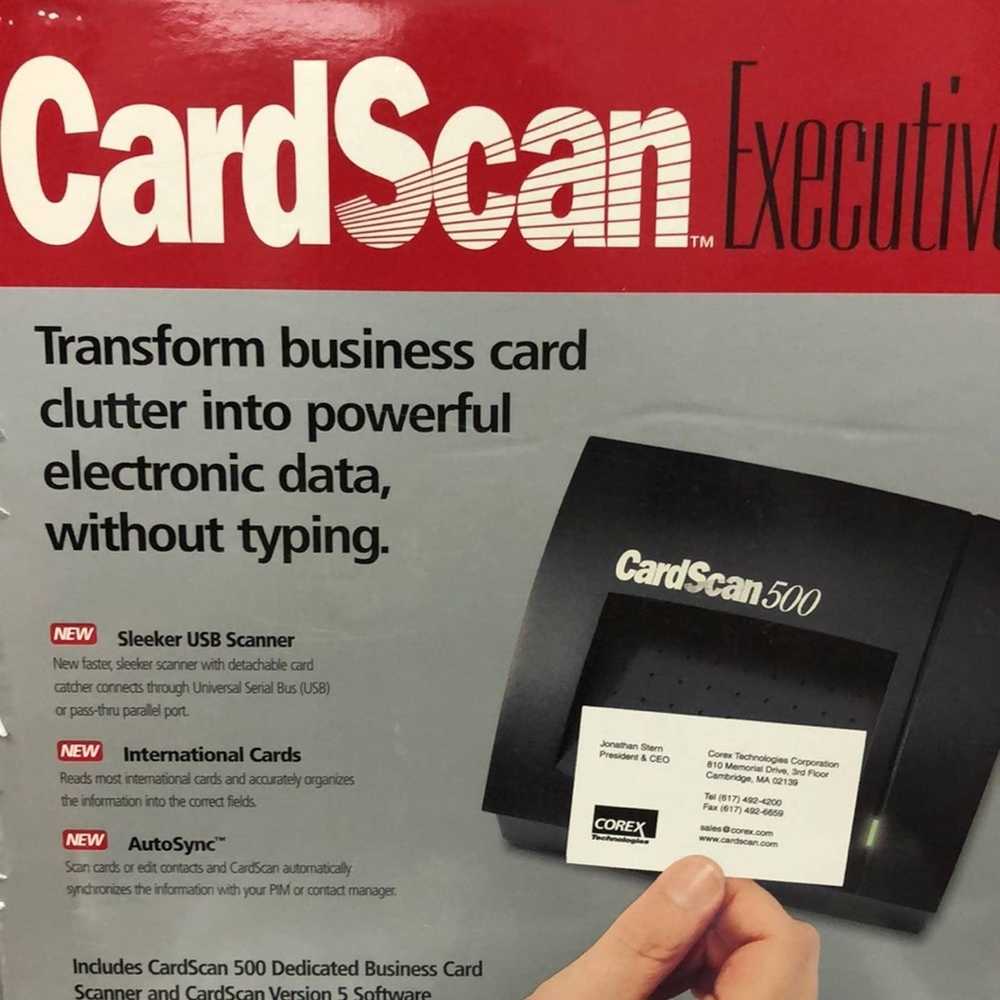 Vintage CardScan 500 Executive Business Card Scan… - image 2