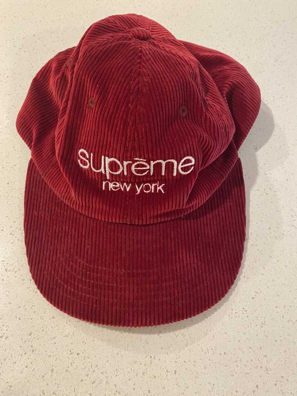 Supreme Supreme Classic Logo Corduroy 6-Panel Cap - image 1