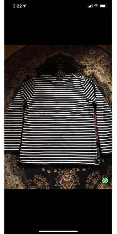 Valentino Long-Sleeve Crepe & Lace Stripe Mini Dress