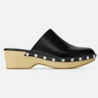 【ZARA】 ●#LEATHER STUDDED CLOGS● Size:36 Zara | Shoes | Nwt Black Studded Pointed Toe Leather Clogs 8
