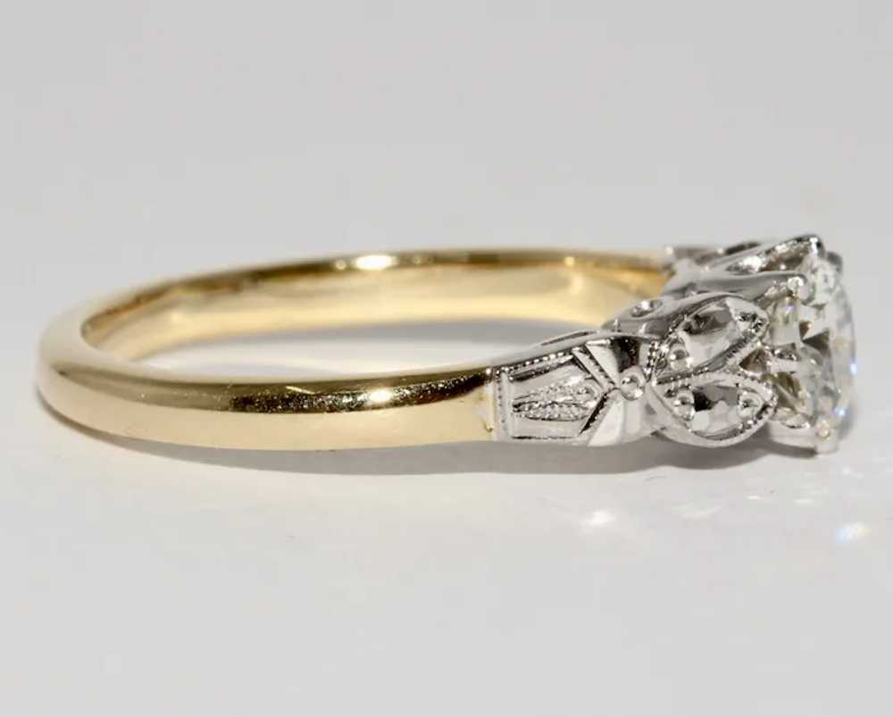 Art Deco English Diamond Solitaire Engagement Ring - image 4