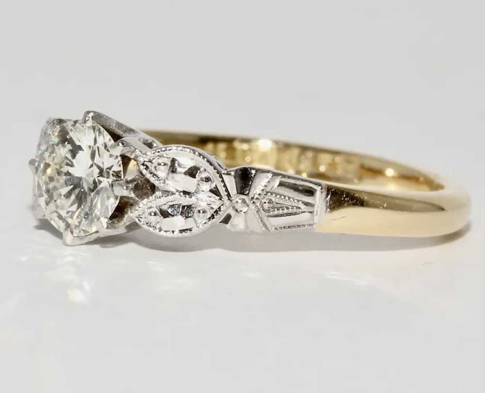 Art Deco English Diamond Solitaire Engagement Ring - image 7