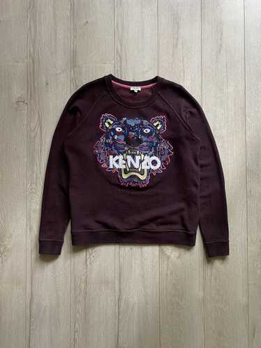 Kenzo Kenzo tiger burgundy sweatshirt