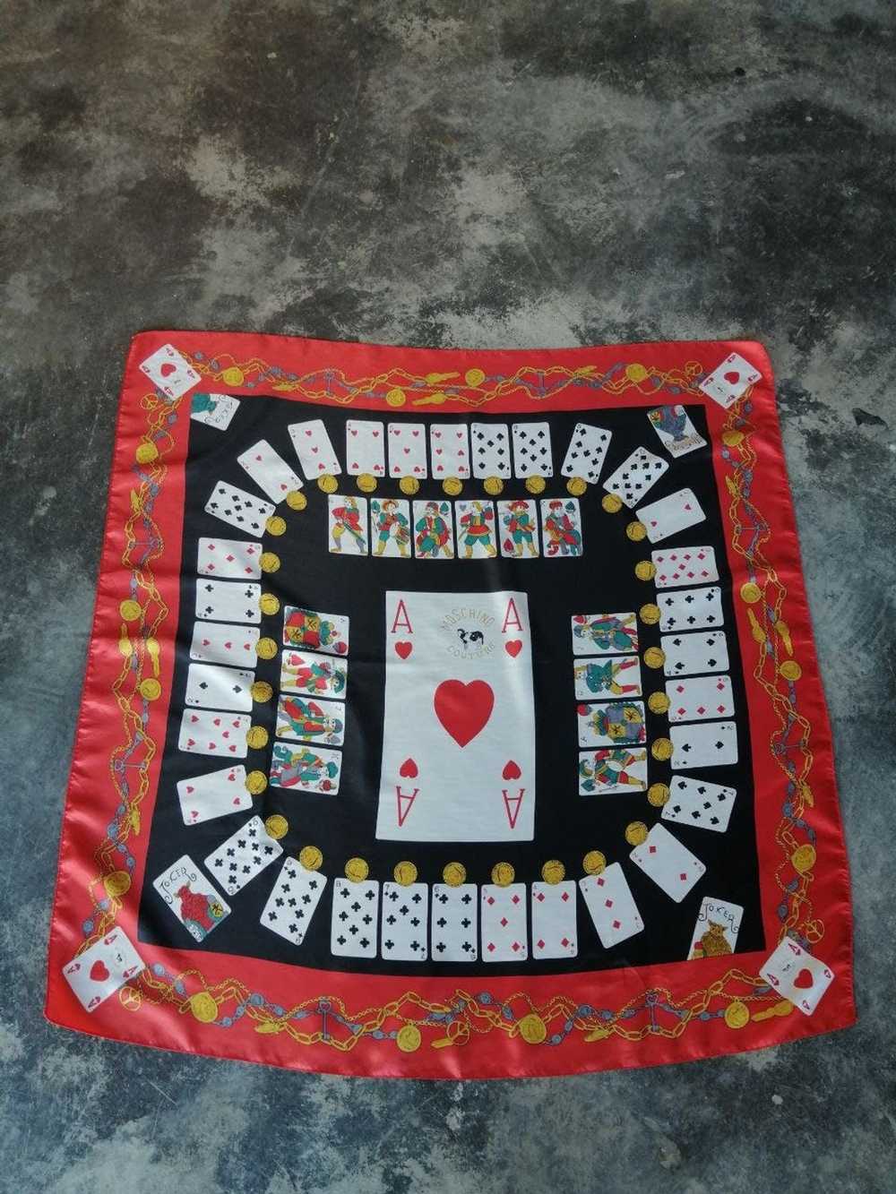 Moschino Moschino Joker Card Scarf - image 2