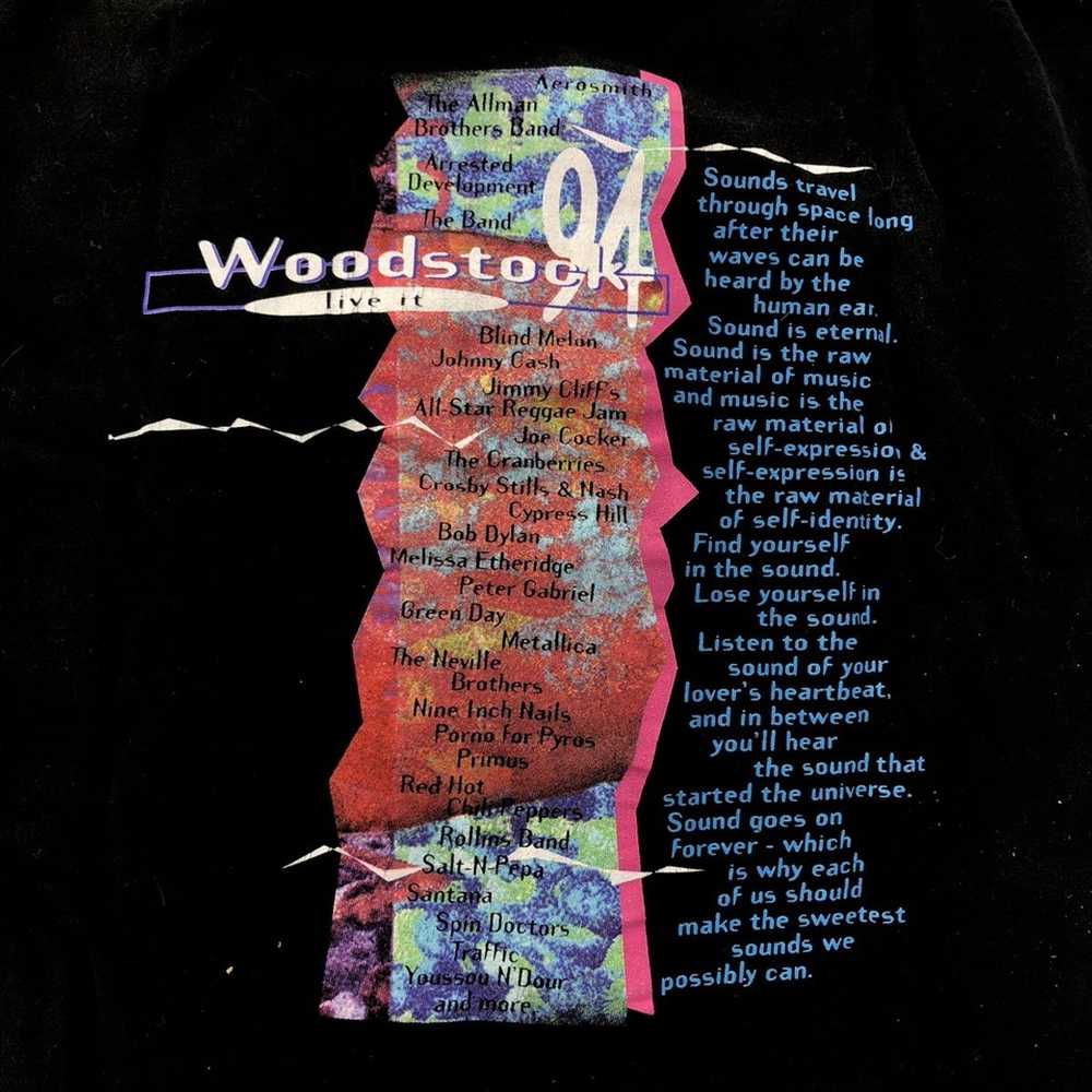 Band Tees × Pepsi × Vintage woodstock 1994 shirt … - image 5