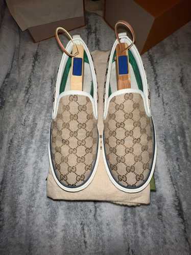 Gucci Gucci Canvas Tennis Slip On Sneaker