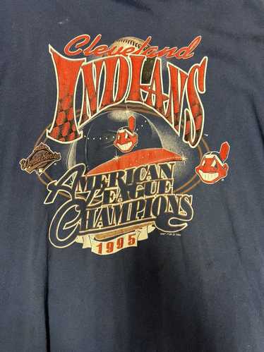 T Shirt '95 Cleveland Indians American League Champions XL Logo Athletic  woo hoo on eBid United States