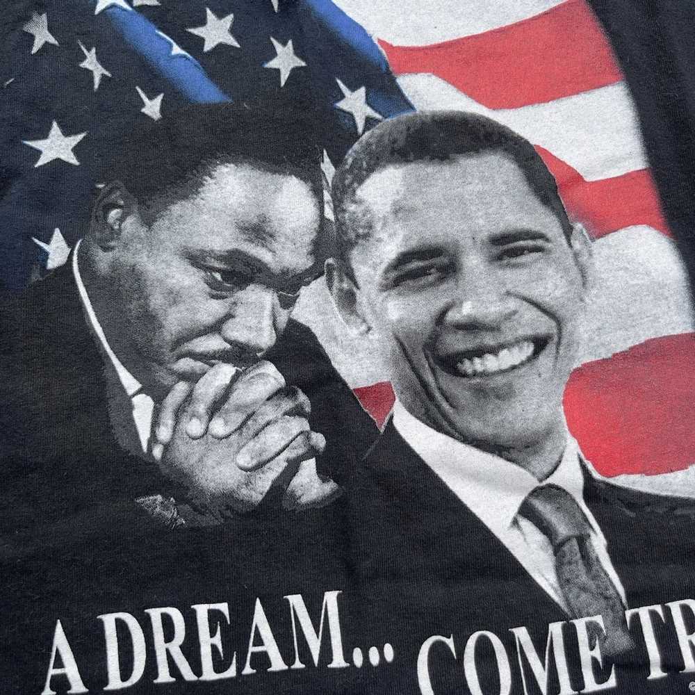 Gildan × Obama × Vintage Vintage MLK Obama DREAM … - image 3