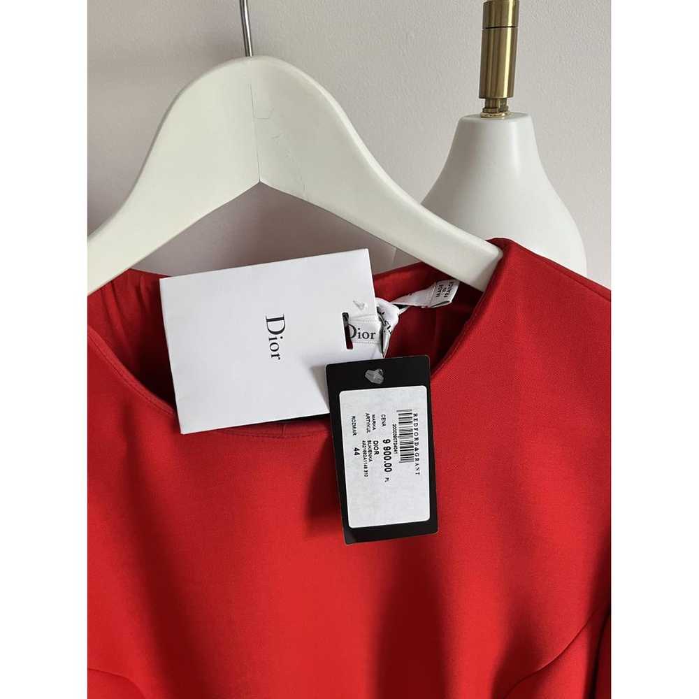 Dior Wool mid-length dress - image 5