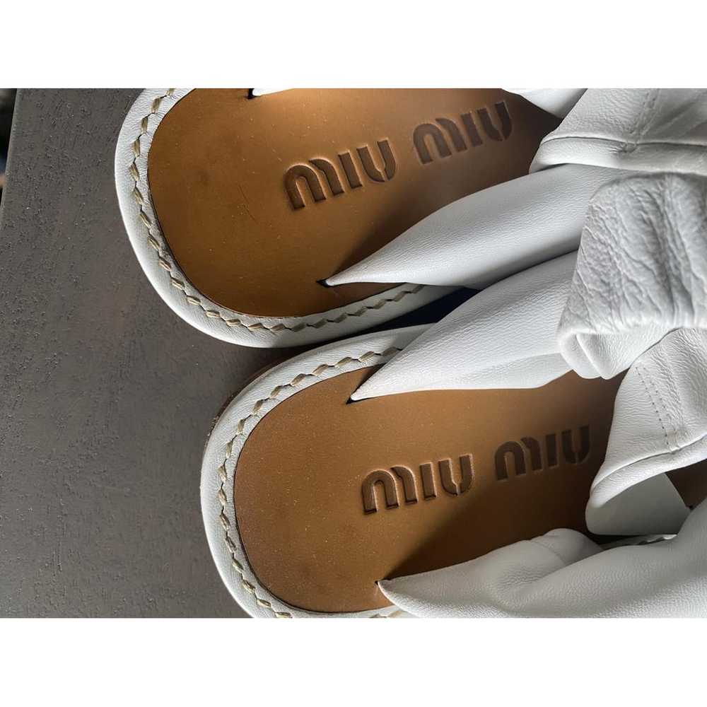 Miu Miu Leather sandal - image 3