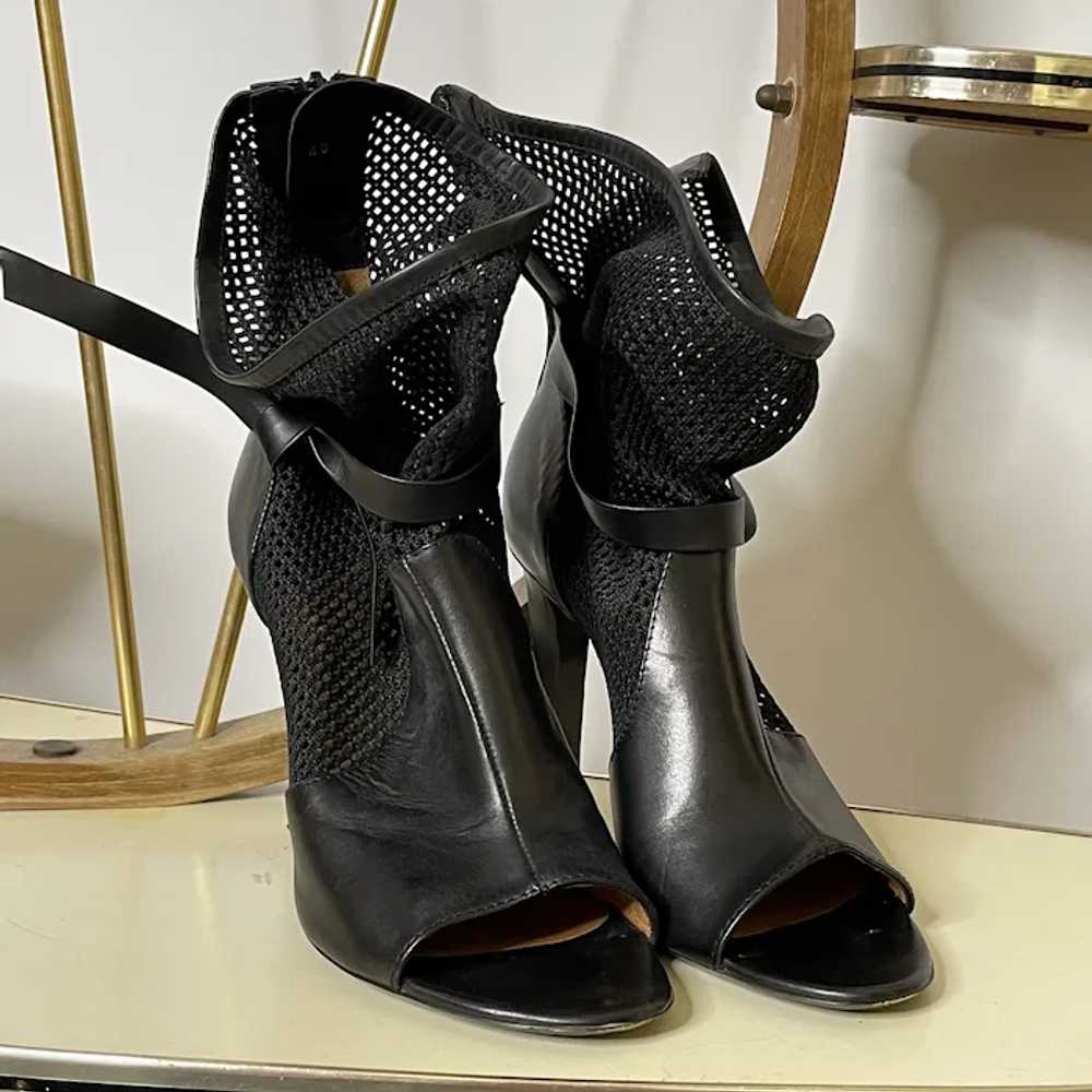 10 US / 40 EU Viktor & Rolf Black Leather Ankle S… - image 10