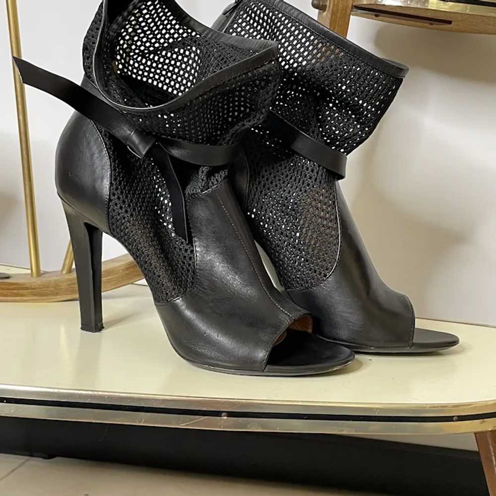 10 US / 40 EU Viktor & Rolf Black Leather Ankle S… - image 12