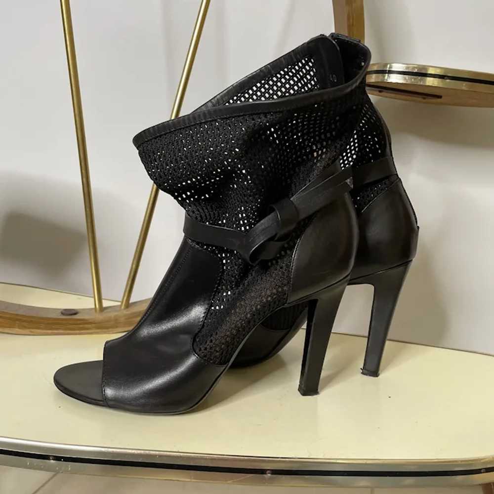 10 US / 40 EU Viktor & Rolf Black Leather Ankle S… - image 7