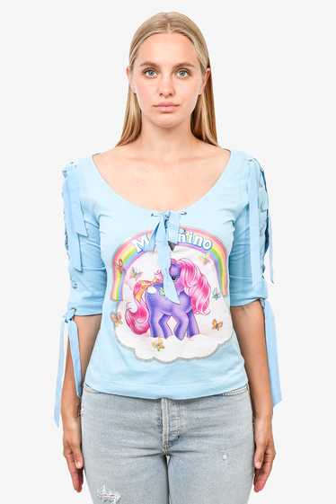 Moschino Couture x My Little Pony Blue Lace Up S/S