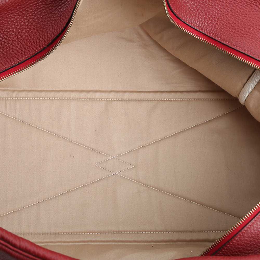 Hermès Victoria travel bag in red H togo leather … - image 3