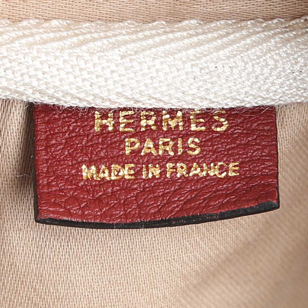 Hermès Victoria travel bag in red H togo leather … - image 4