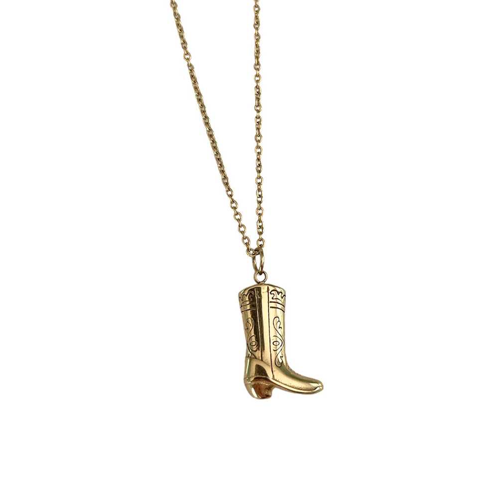 Cowgirl Boot Necklace - image 1