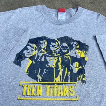 Vintage Youth Retail Teen Titans T Shirt Cartoon Network Promo Blue Anime  Tee M