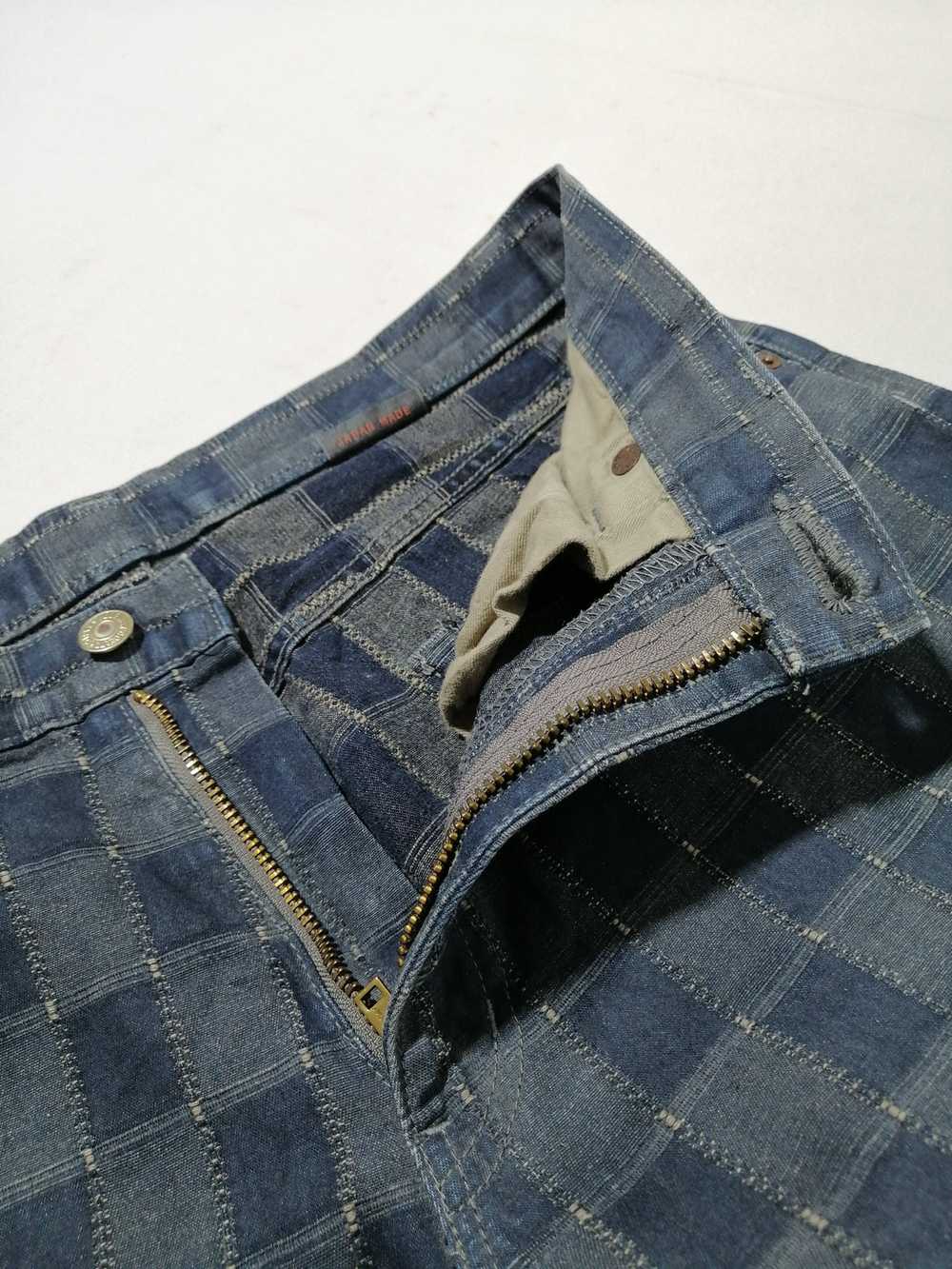 Japanese Brand × Streetwear Blue Way Patchwork Pa… - image 7