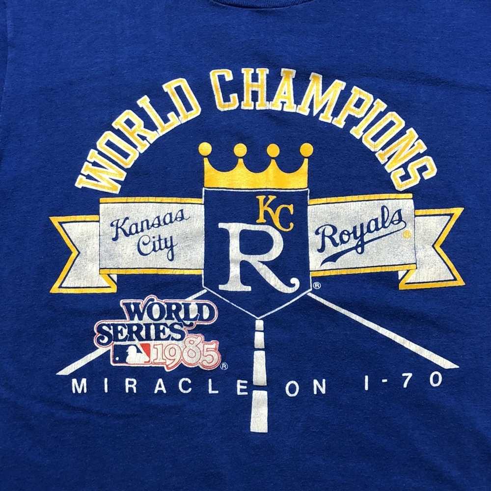MLB × Vintage VTG 1985 Kansas City Royals World S… - image 2