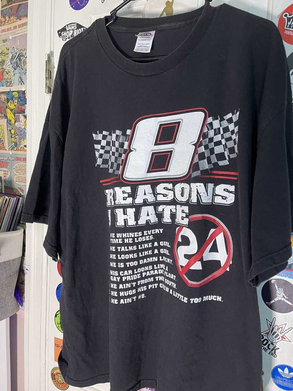 NASCAR × Streetwear × Vintage Dale JR Hate 24 Tee - image 2