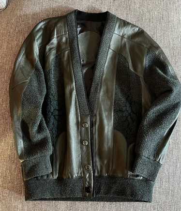 Montagut Vintage Wool/Leather Jacket - Montagut Pa