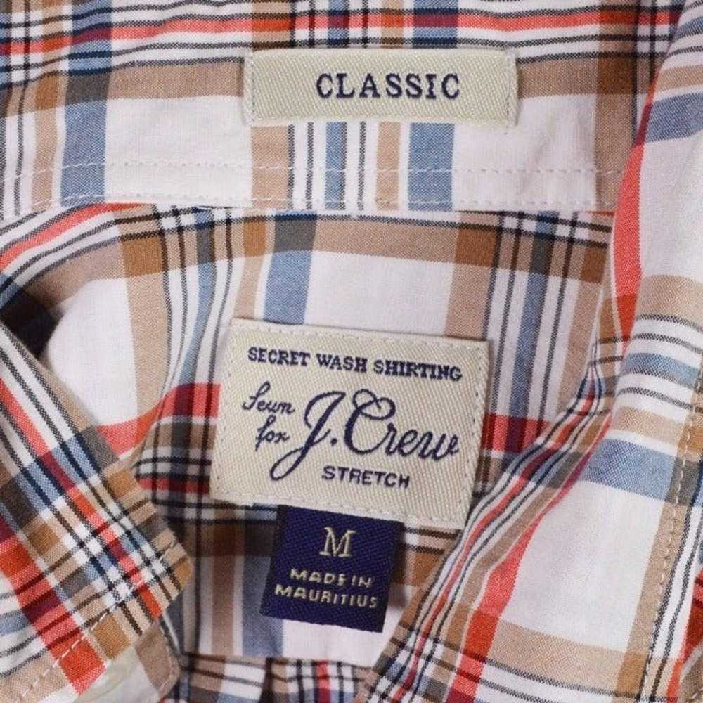 J.Crew J. CREW Mens Shirt Sz M Classic White Red … - image 6