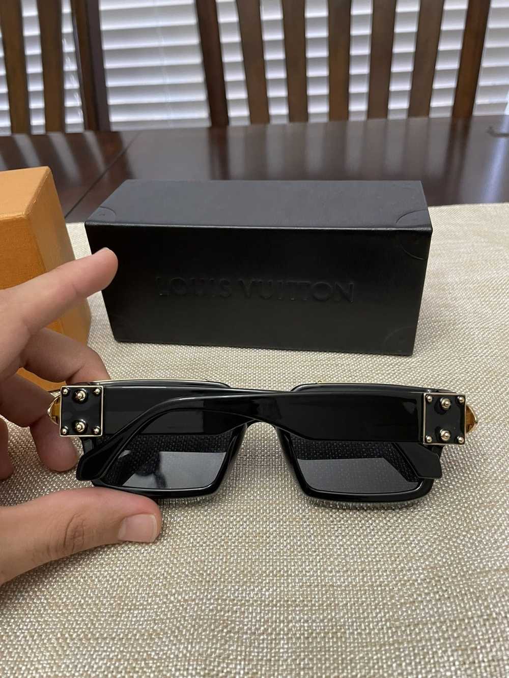 Louis Vuitton Sunglasses 1.1 Millionaire Z1165E Men'Accessories Black Gold  Boxed