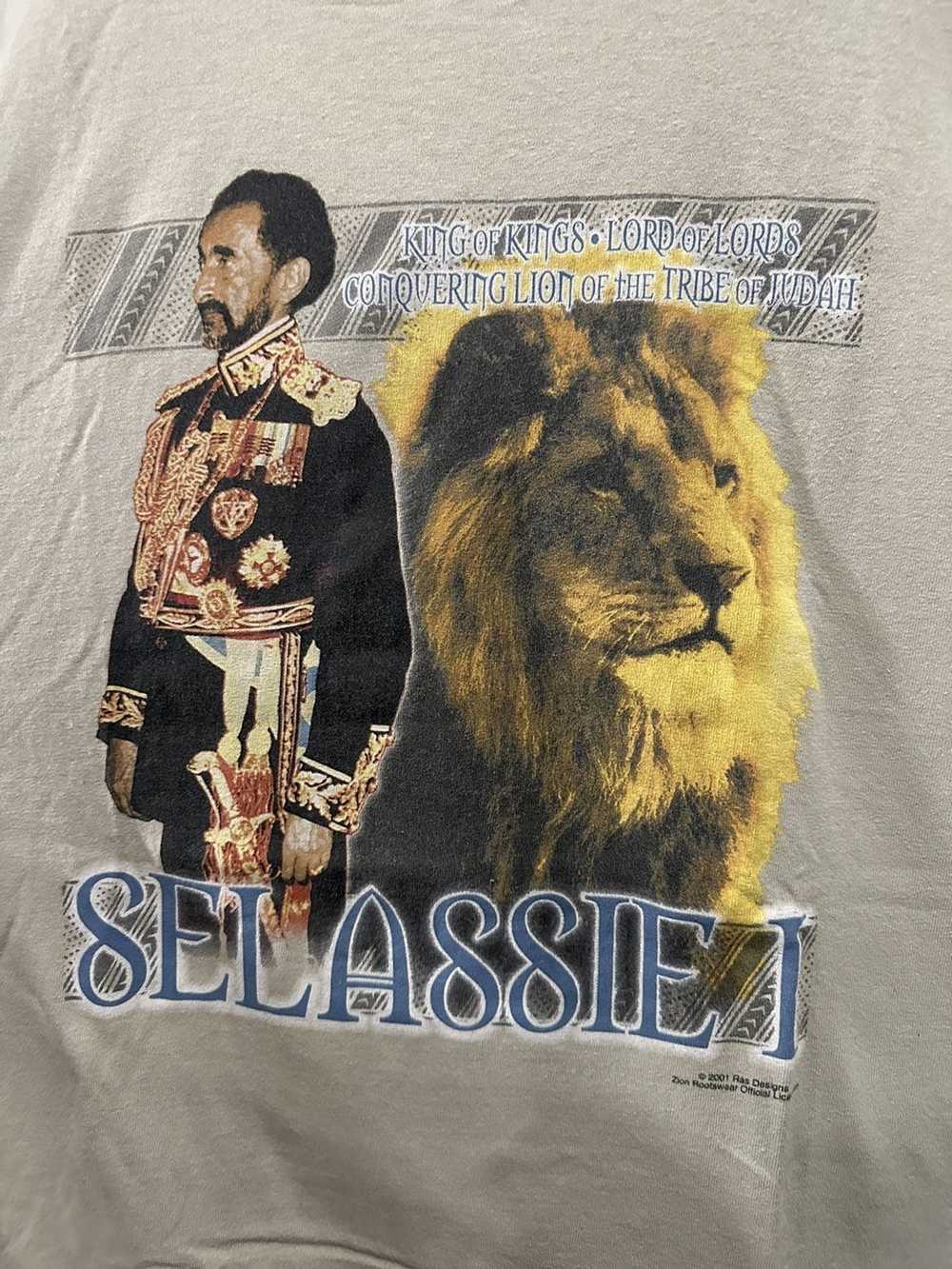 Zion Rootswear Haile Selassie t shirt - image 1