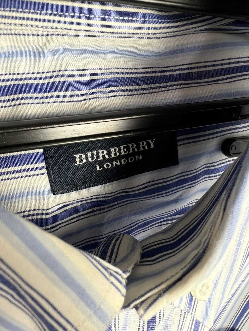 Burberry × Vintage VTG shirt Burberry London Ligh… - image 4