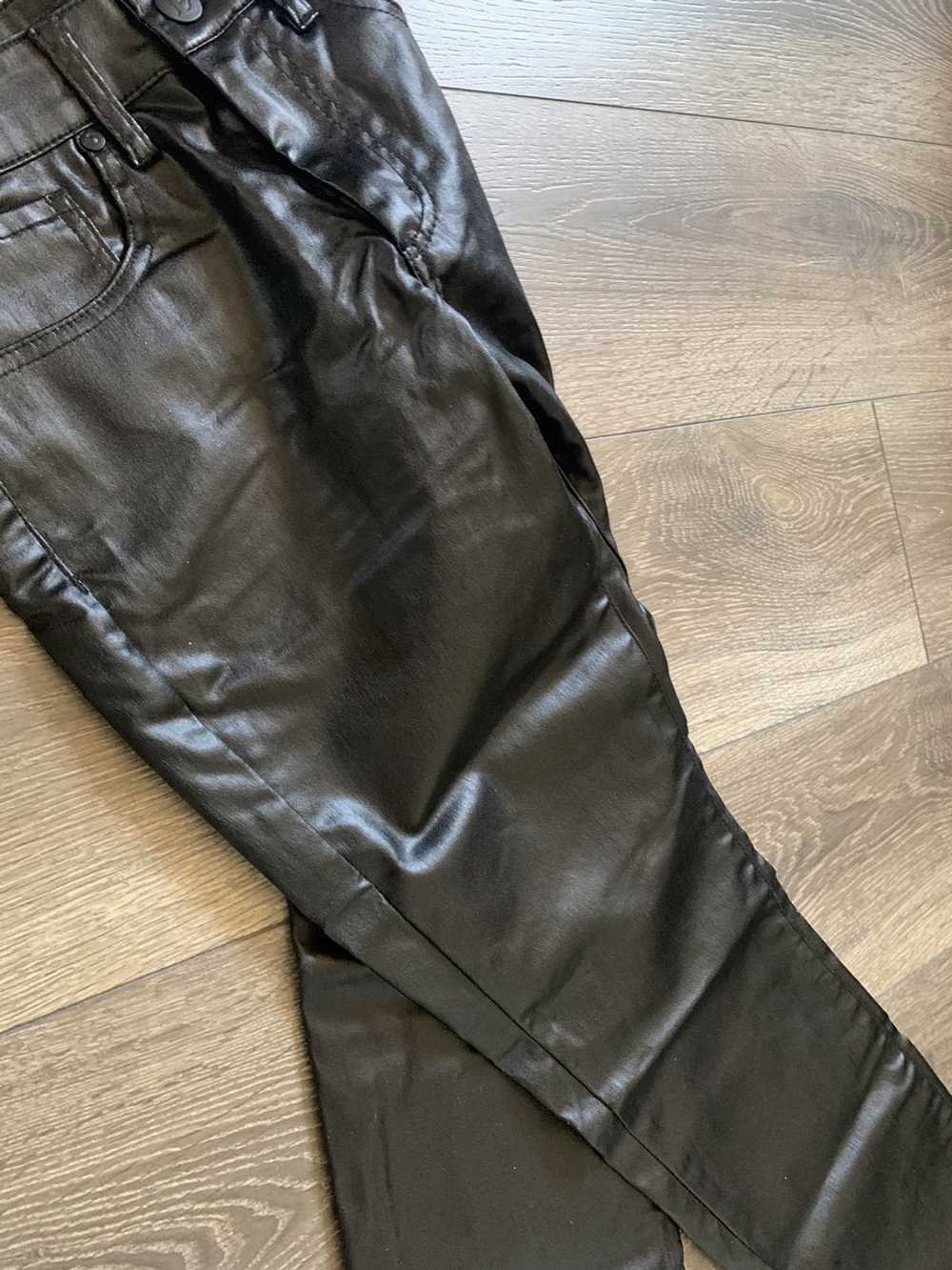 Vintage Black Leather Pants - image 3
