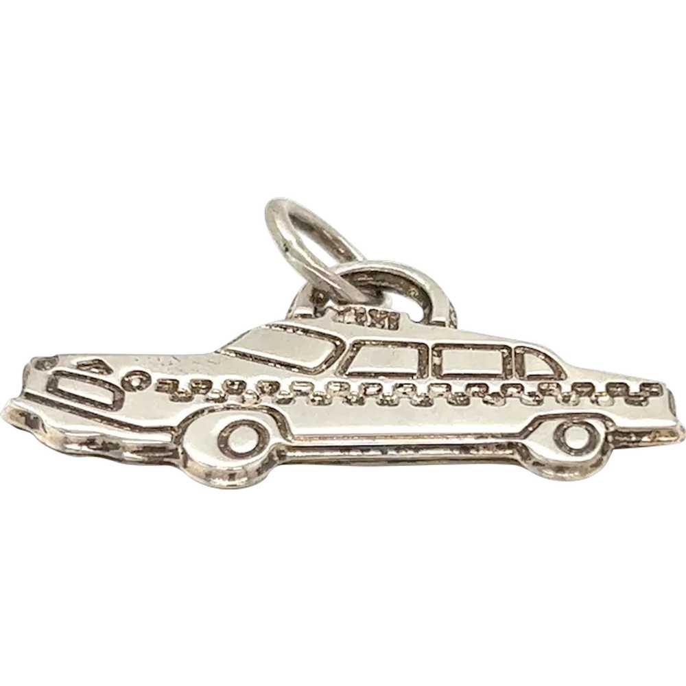 Tiffany & Co. Sterling Silver 3D Taxi Pendant Cha… - image 1