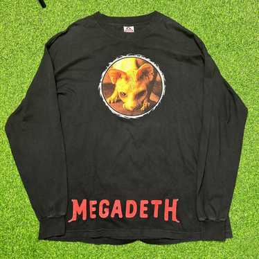 Vintage 1999 Double Sided Megadeth Mouse Trap Risk Album ORIGINAL Band outlets Tee - Large