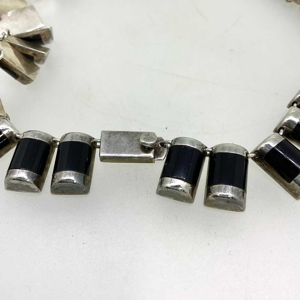 Sterling Silver Taxco Mexico J. Comes Necklace - image 3