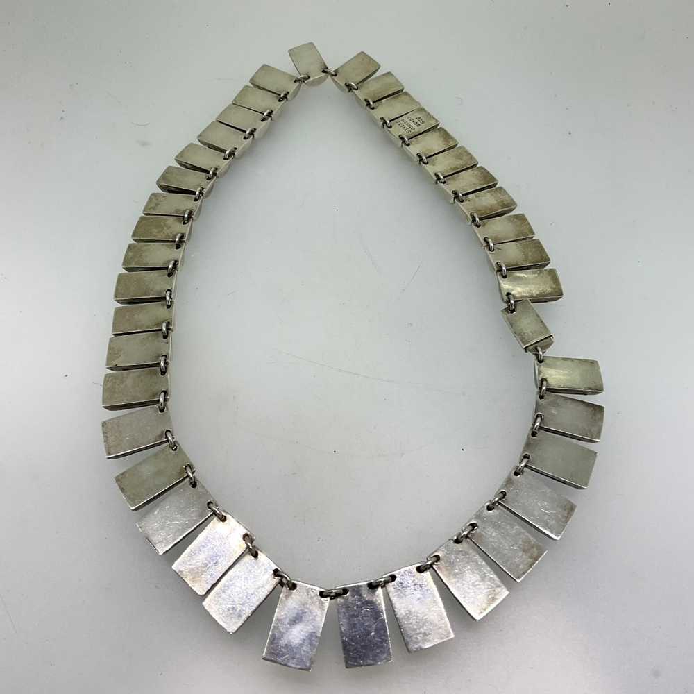 Sterling Silver Taxco Mexico J. Comes Necklace - image 5