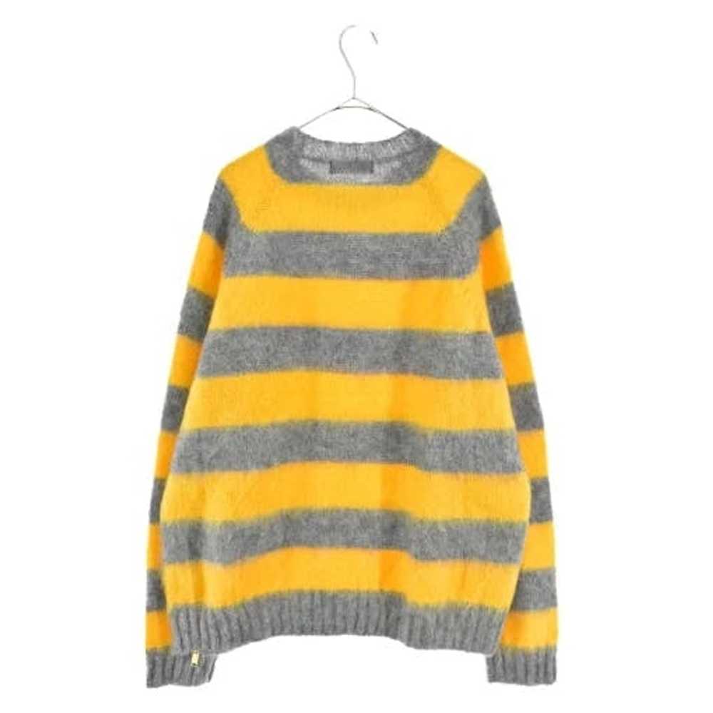 Undercover Sweater Yellow Border Side Zip Mohair - image 2