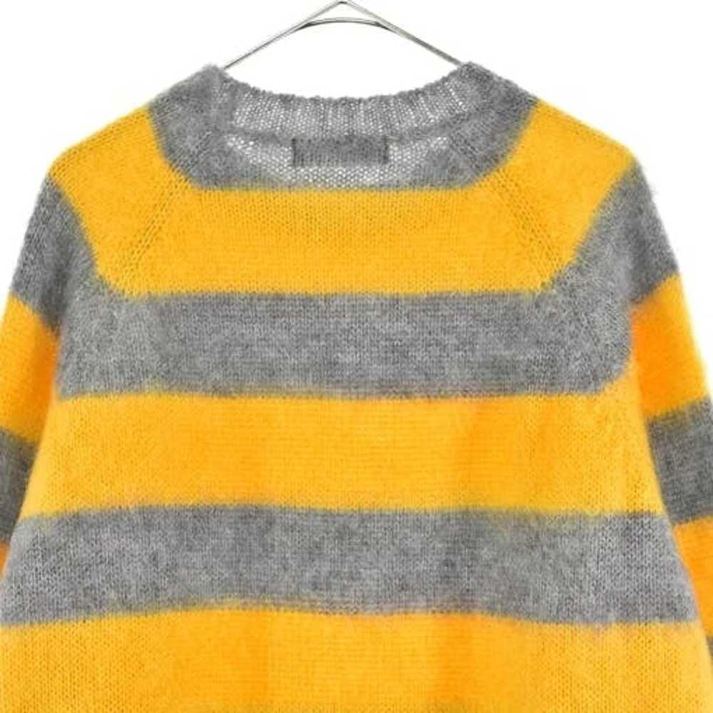 Undercover Sweater Yellow Border Side Zip Mohair - image 4