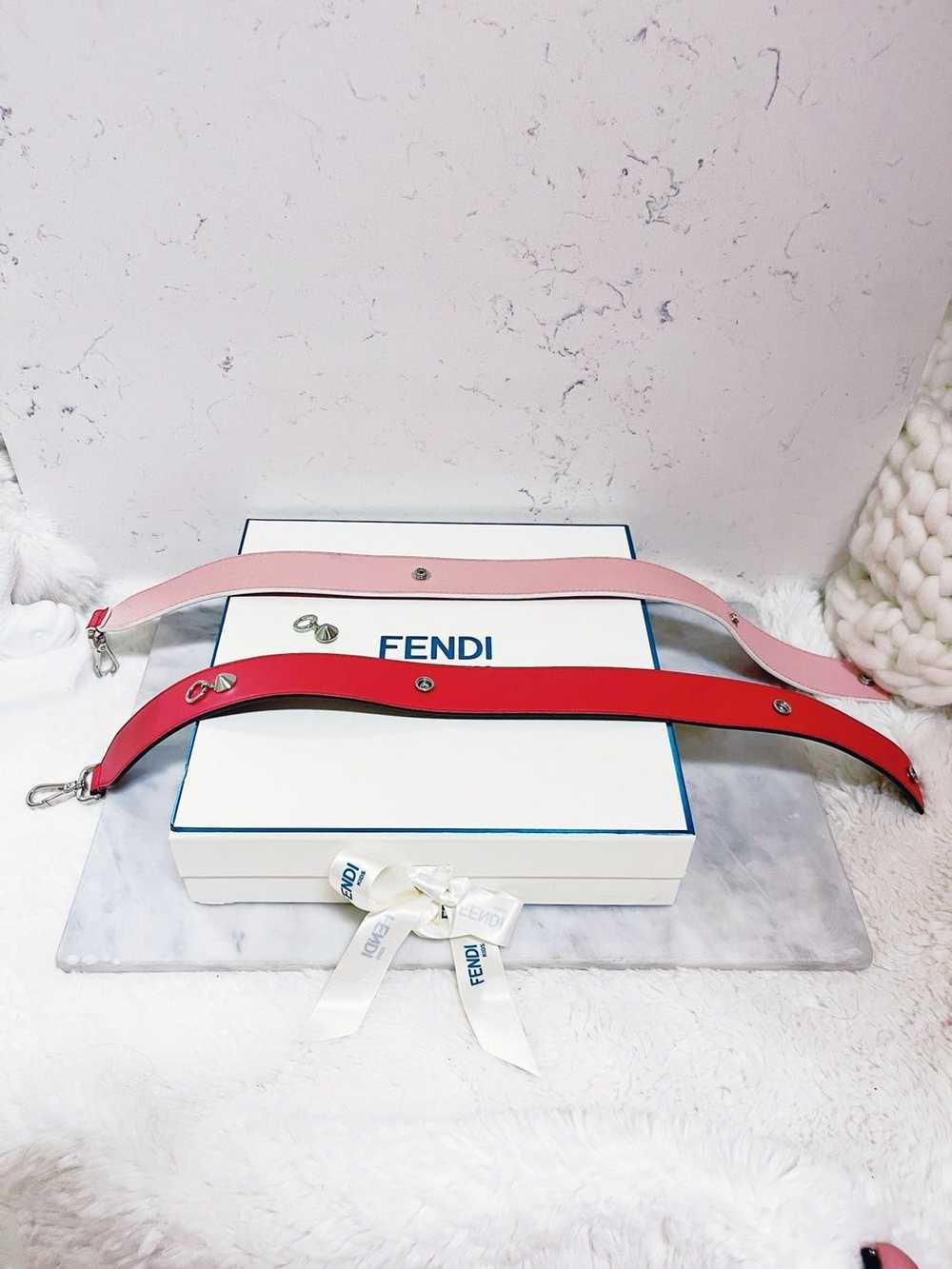 Fendi Authentic FENDI Calfskin Strap You Tri-Colo… - image 10
