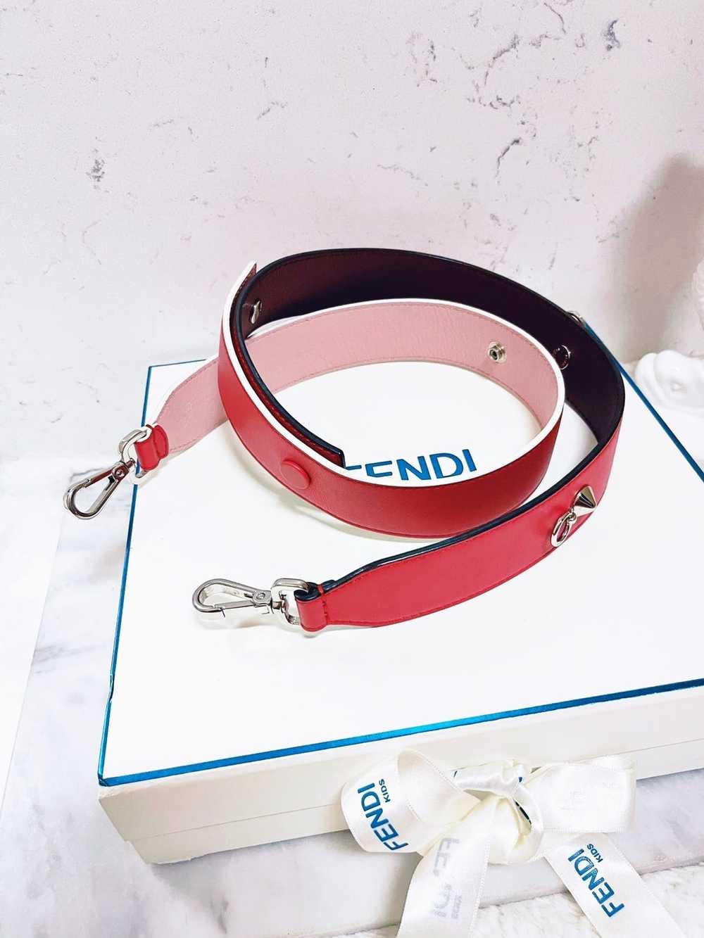 Fendi Authentic FENDI Calfskin Strap You Tri-Colo… - image 11