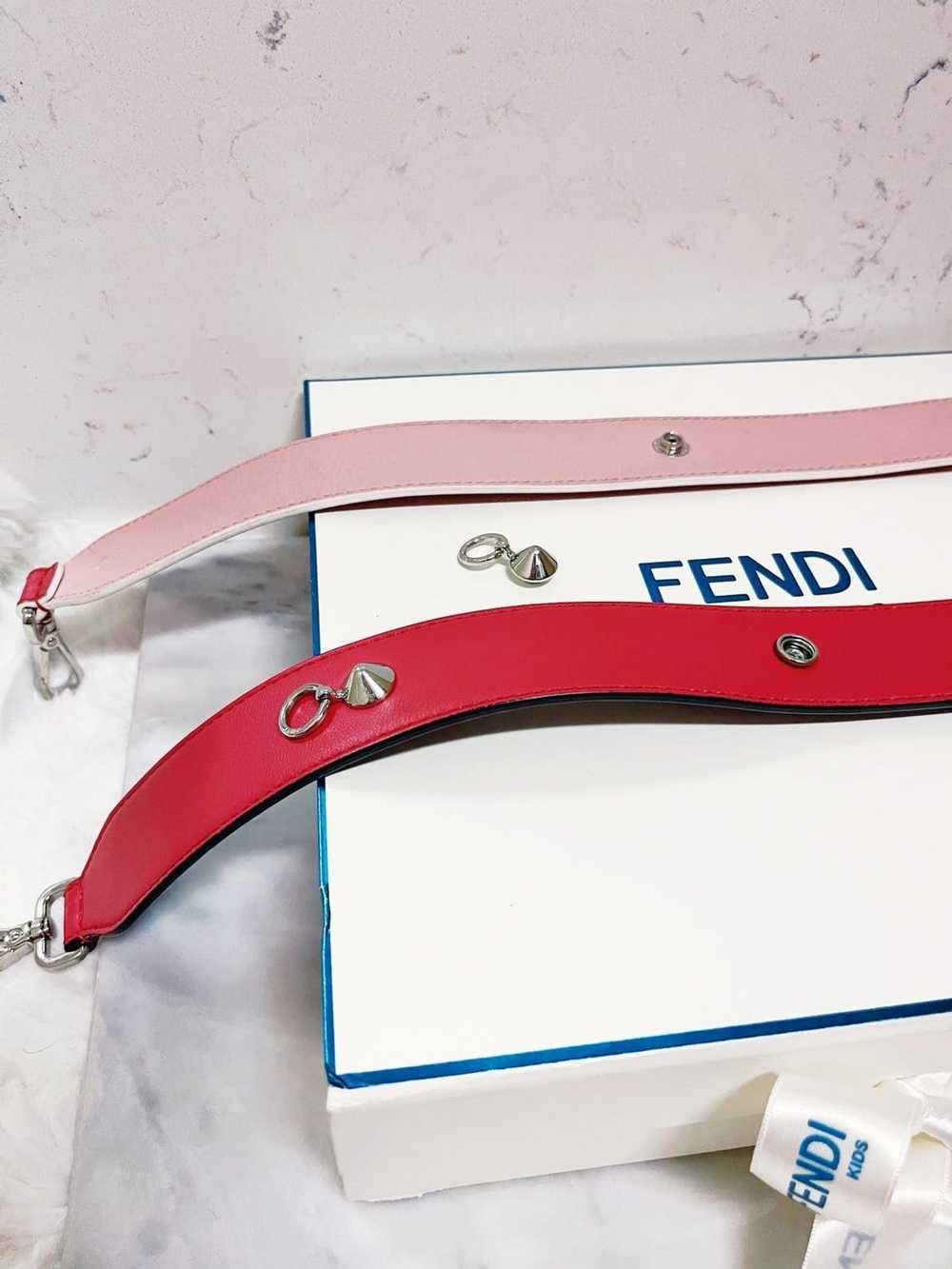 Fendi Authentic FENDI Calfskin Strap You Tri-Colo… - image 9