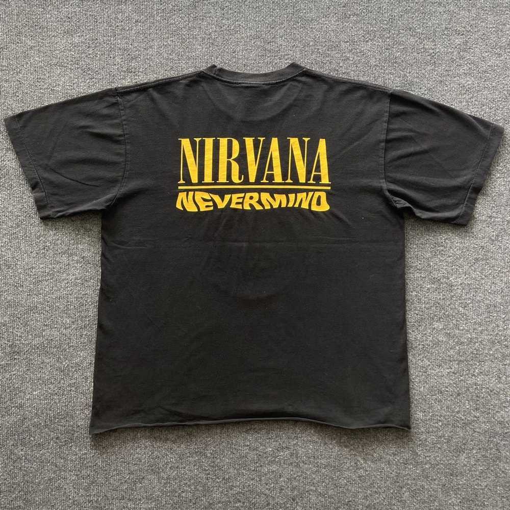 Nirvana × Rock T Shirt × Vintage Nirvana nevermin… - image 4