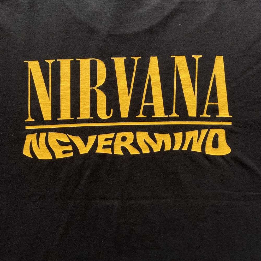 Nirvana × Rock T Shirt × Vintage Nirvana nevermin… - image 5