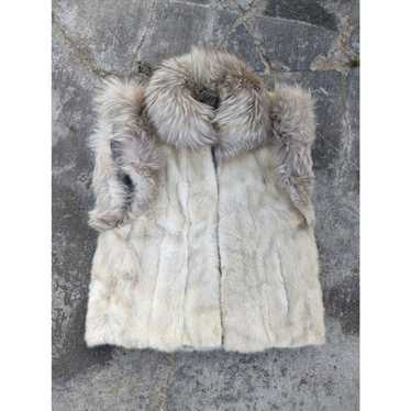 Lot - Possibly mink fur coat. Maker unknown. Possibly size LG. JGW monogram  marked inside.