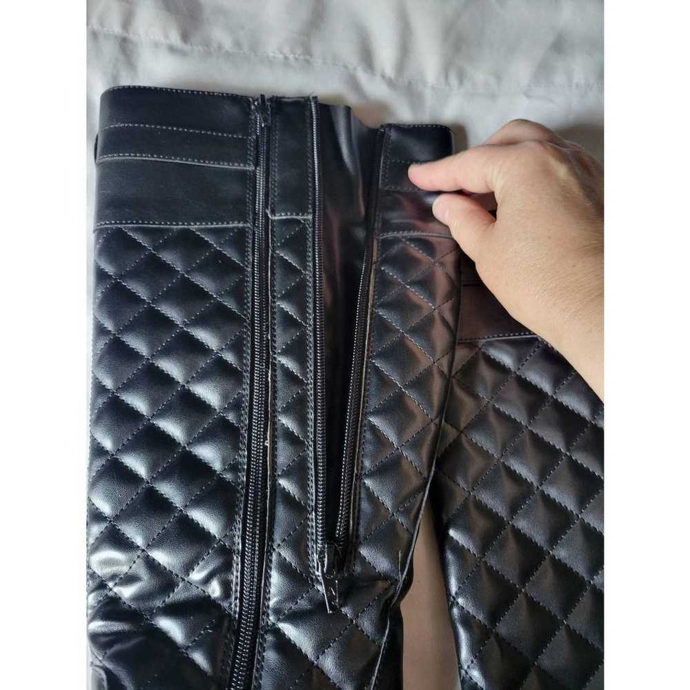 The Unbranded Brand Black Quilted Extra Wide Quil… - image 6