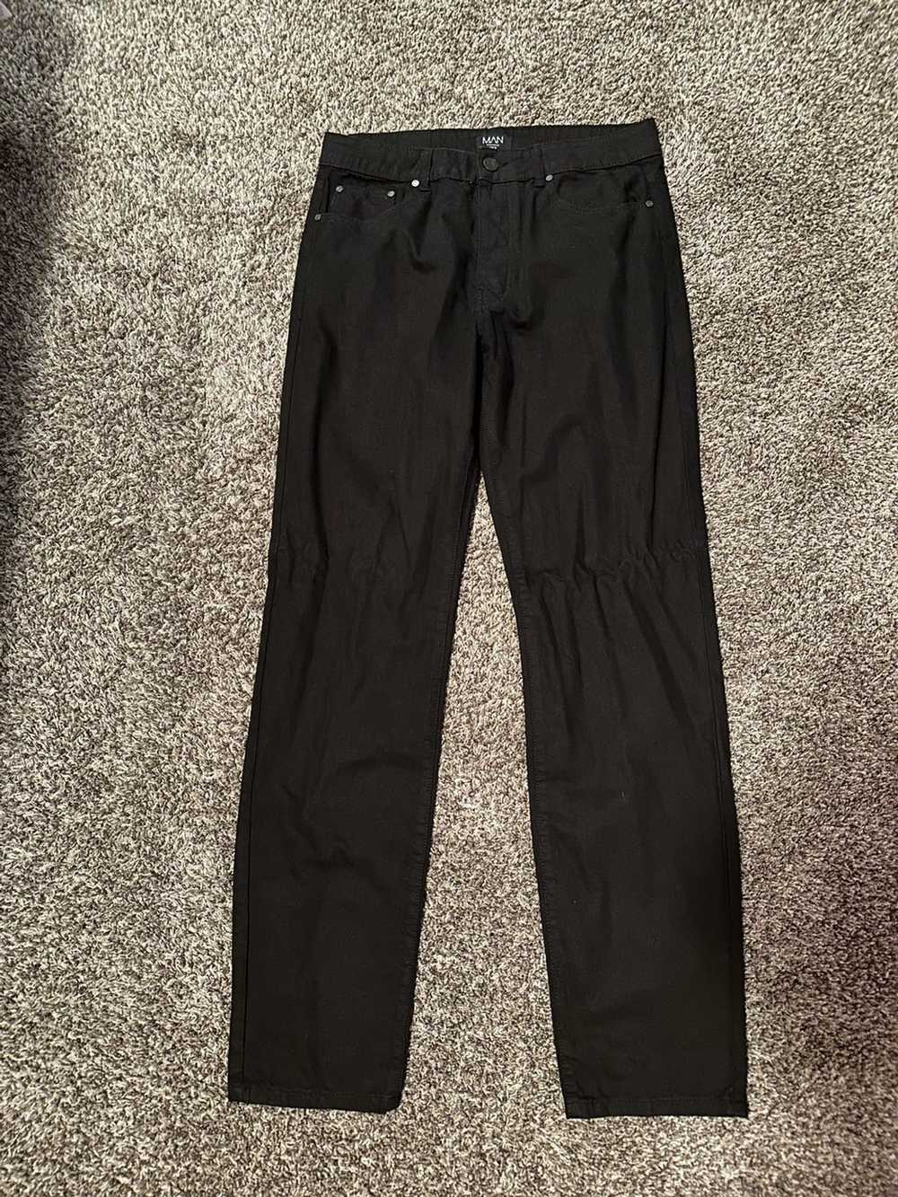 Boohoo Boohoo Man Black Regular Jeans Size 32 Loo… - image 1
