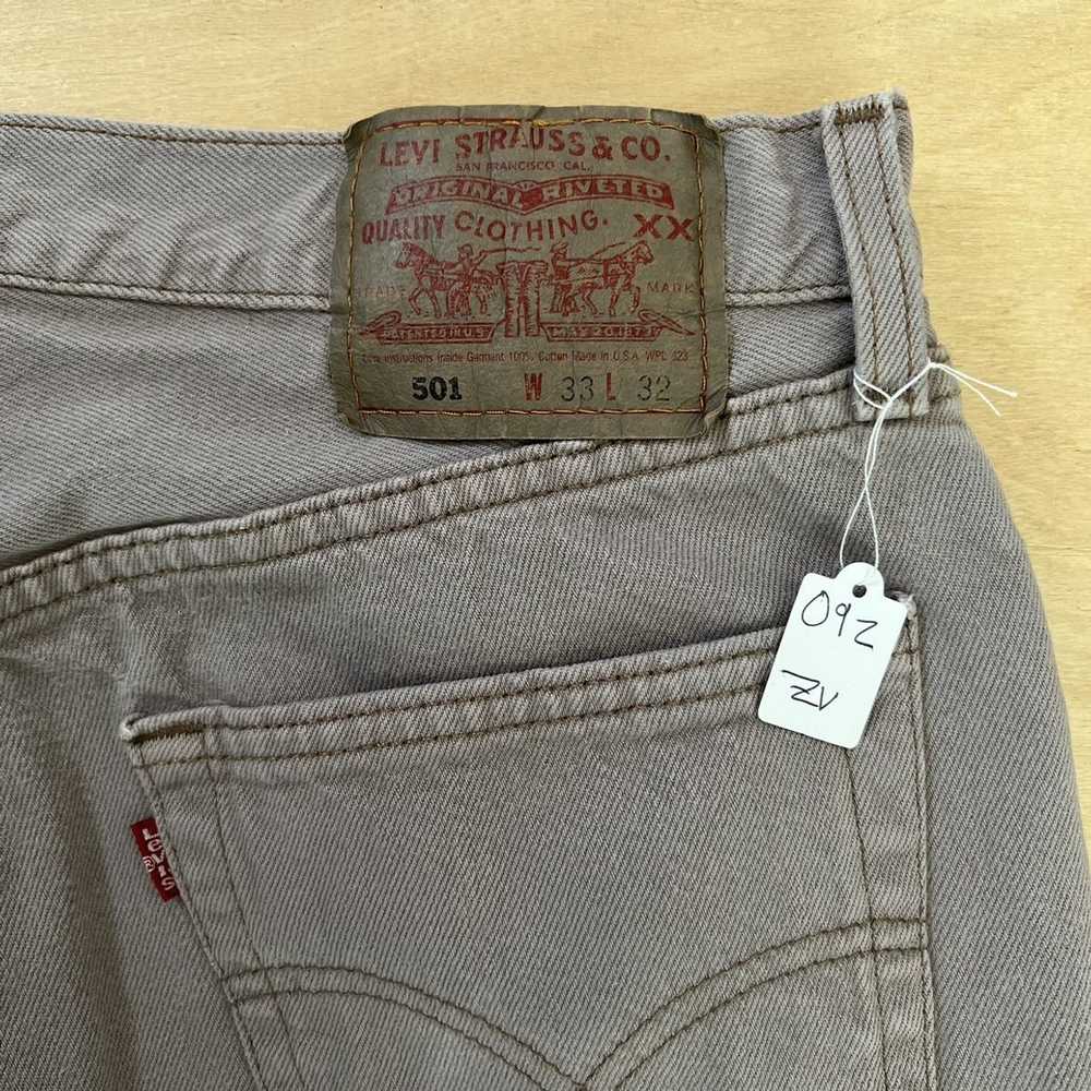 Levi's × Vintage Vintage Levis 501 Jeans 31x31 Br… - image 8