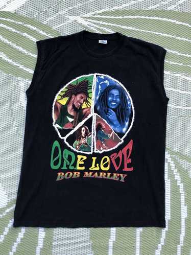Bob Marley × Streetwear × Vintage VTG Double Sided