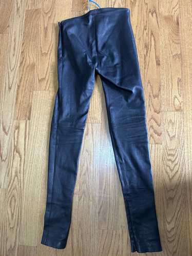 Balenciaga Agnello Lamb Leather Pants